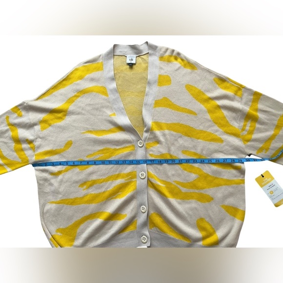 NWT CAbi #5836 Roar Cardigan Sweater Tiger Stripe size XL - Picture 9 of 13